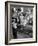 Children Reciting the Pledge of Allegiance as a Boy Holds the Us Flag in their Classroom-Bernard Hoffman-Framed Photographic Print