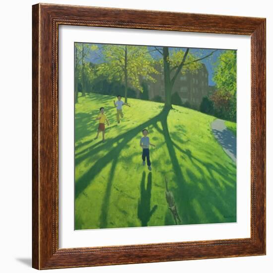 Children Running in the Park, Derby, 2002-Andrew Macara-Framed Giclee Print