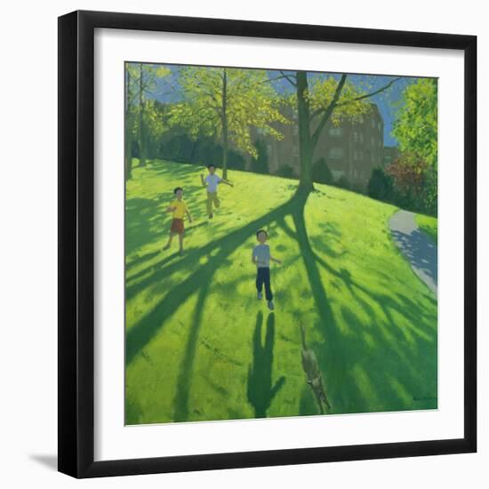 Children Running in the Park, Derby, 2002-Andrew Macara-Framed Giclee Print