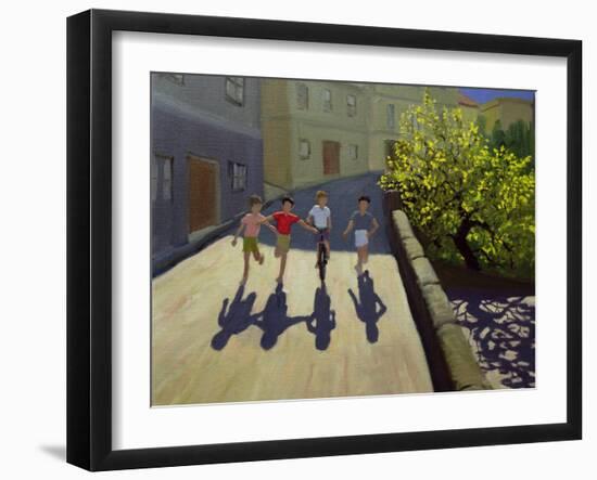 Children Running, Lesbos, 1999-Andrew Macara-Framed Giclee Print