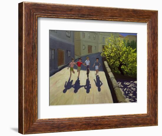 Children Running, Lesbos, 1999-Andrew Macara-Framed Giclee Print