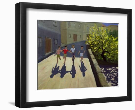 Children Running, Lesbos, 1999-Andrew Macara-Framed Giclee Print