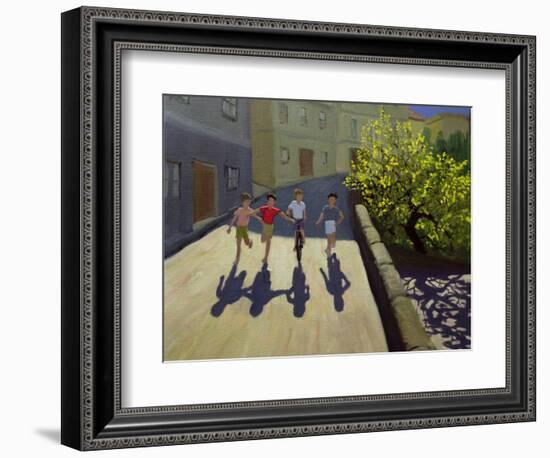 Children Running, Lesbos, 1999-Andrew Macara-Framed Giclee Print