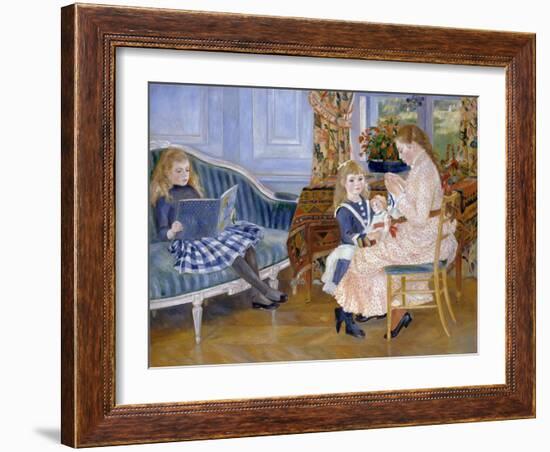 Children's Afternoon at Wargemont, 1884-Pierre-Auguste Renoir-Framed Giclee Print