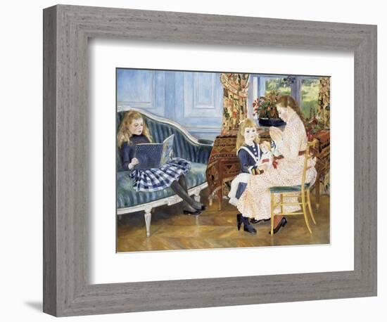 Children's Afternoon at Wargemont, 1884-Pierre-Auguste Renoir-Framed Giclee Print