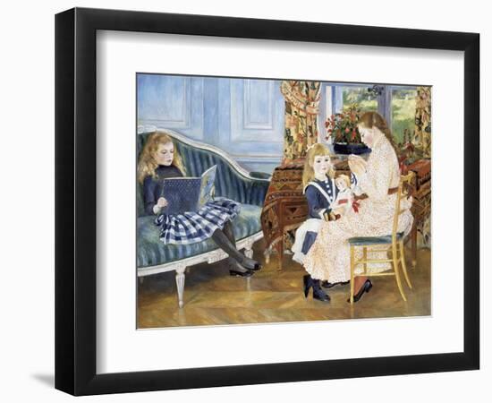 Children's Afternoon at Wargemont, 1884-Pierre-Auguste Renoir-Framed Giclee Print