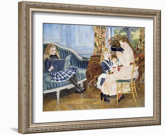 Children's Afternoon at Wargemont, 1884-Pierre-Auguste Renoir-Framed Giclee Print