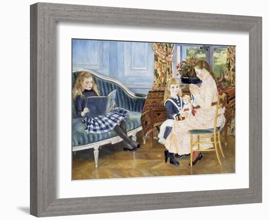 Children's Afternoon at Wargemont, 1884-Pierre-Auguste Renoir-Framed Giclee Print