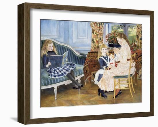 Children's Afternoon at Wargemont, 1884-Pierre-Auguste Renoir-Framed Giclee Print