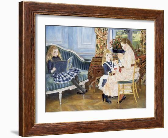 Children's Afternoon at Wargemont, 1884-Pierre-Auguste Renoir-Framed Giclee Print