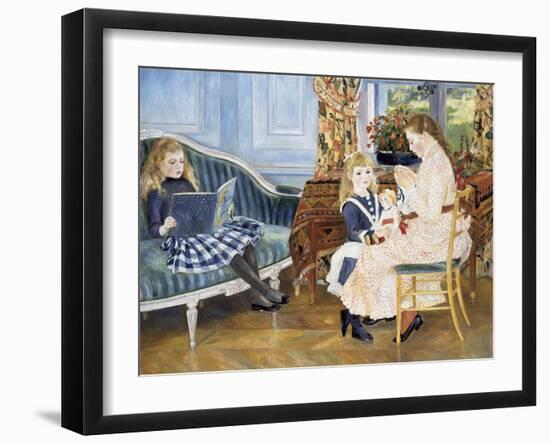 Children's Afternoon at Wargemont, 1884-Pierre-Auguste Renoir-Framed Giclee Print