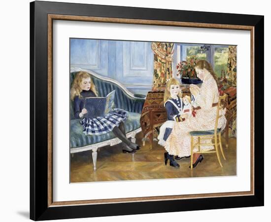 Children's Afternoon at Wargemont, 1884-Pierre-Auguste Renoir-Framed Giclee Print