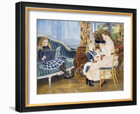 Children's Afternoon at Wargemont, 1884-Pierre-Auguste Renoir-Framed Giclee Print