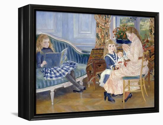 Children's Afternoon at Wargemont-Pierre-Auguste Renoir-Framed Premier Image Canvas