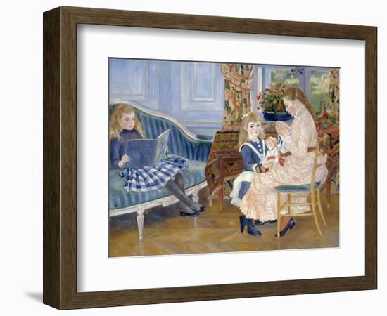 Children's Afternoon at Wargemont-Pierre-Auguste Renoir-Framed Giclee Print