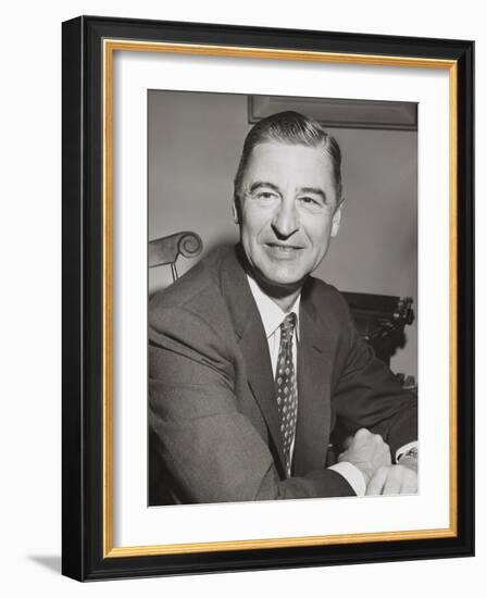 Children's Author and Illustrator, Ted Geisel, Better known by His Pseudonym, Dr. Seuss-null-Framed Premium Photographic Print