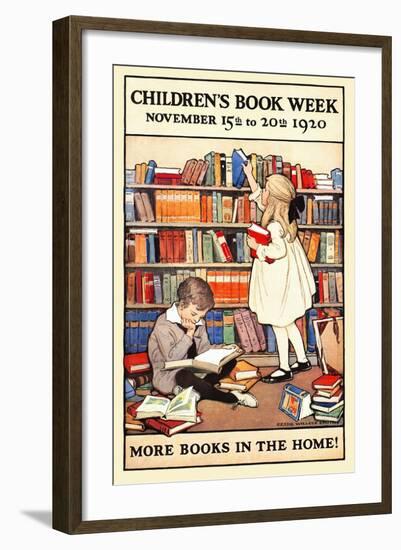 Children's Book Week, November 15th to 20th 1920. More Books in the Home!-Jessie Willcox Smith-Framed Art Print