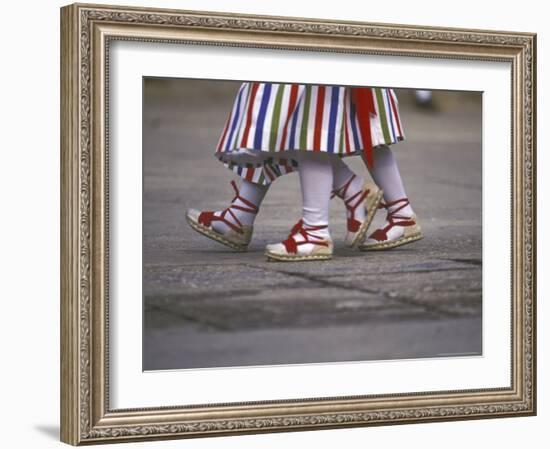 Children's Dance Group at Poble Espanyol, Montjuic, Barcelona, Spain-Michele Westmorland-Framed Photographic Print