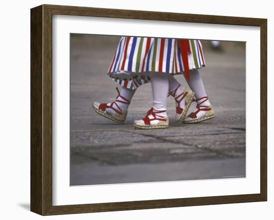 Children's Dance Group at Poble Espanyol, Montjuic, Barcelona, Spain-Michele Westmorland-Framed Photographic Print