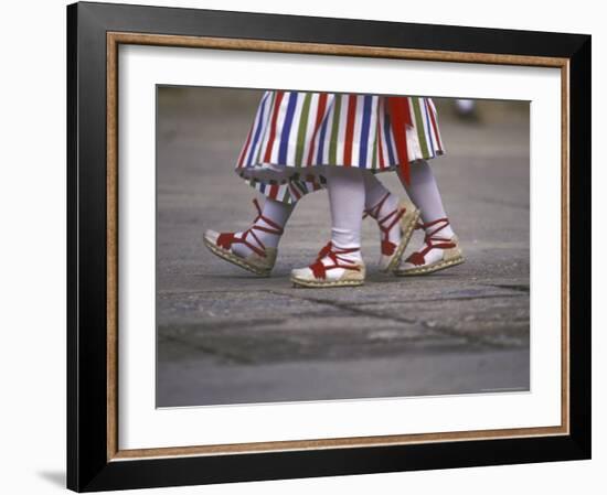 Children's Dance Group at Poble Espanyol, Montjuic, Barcelona, Spain-Michele Westmorland-Framed Photographic Print