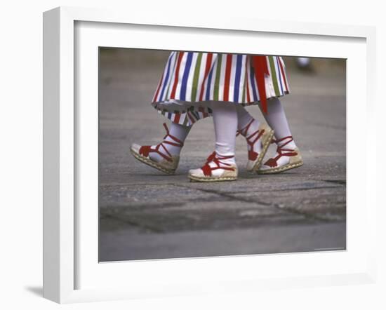 Children's Dance Group at Poble Espanyol, Montjuic, Barcelona, Spain-Michele Westmorland-Framed Photographic Print