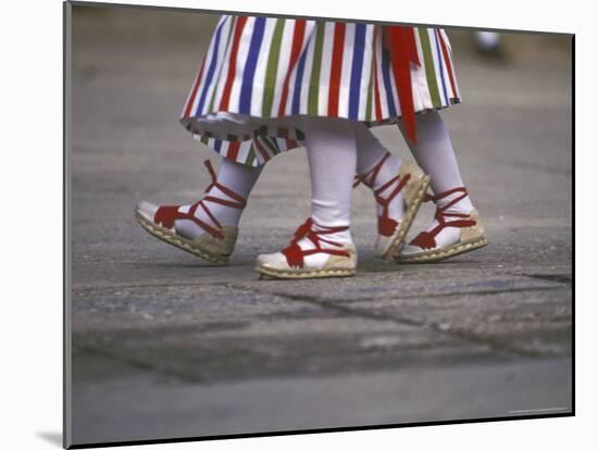 Children's Dance Group at Poble Espanyol, Montjuic, Barcelona, Spain-Michele Westmorland-Mounted Photographic Print