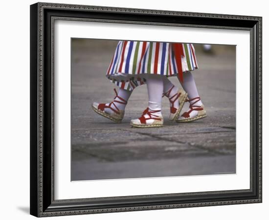 Children's Dance Group at Poble Espanyol, Montjuic, Barcelona, Spain-Michele Westmorland-Framed Photographic Print