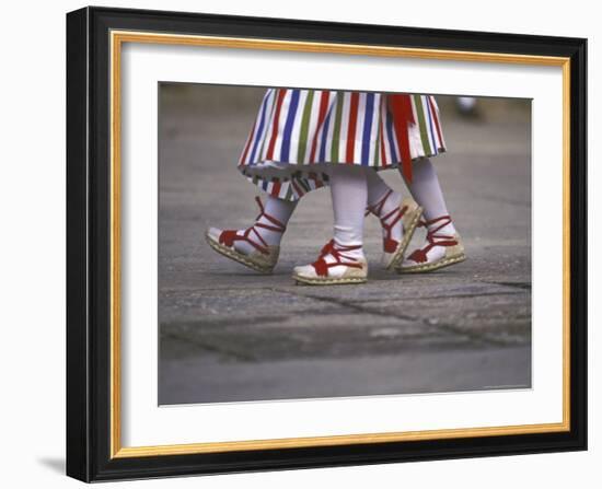 Children's Dance Group at Poble Espanyol, Montjuic, Barcelona, Spain-Michele Westmorland-Framed Photographic Print