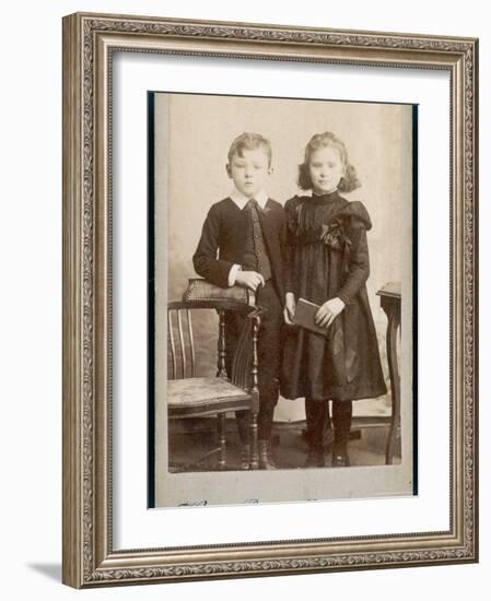 Children's Dress 1890s-Henry Bonn-Framed Photographic Print