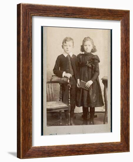 Children's Dress 1890s-Henry Bonn-Framed Photographic Print