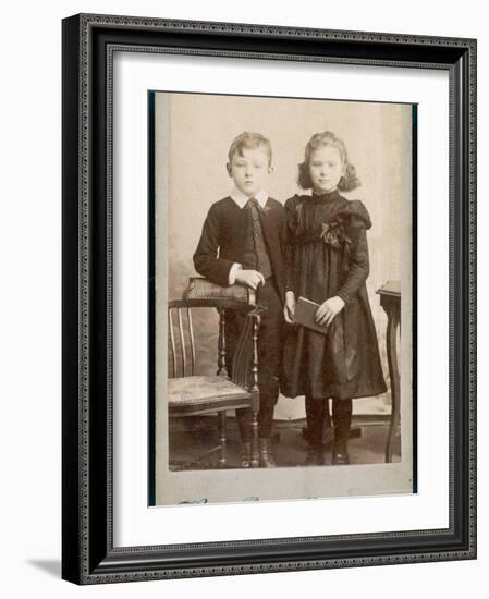 Children's Dress 1890s-Henry Bonn-Framed Photographic Print