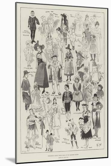 Children's Fancy Dress Ball at the Mansion House-Phil May-Mounted Giclee Print