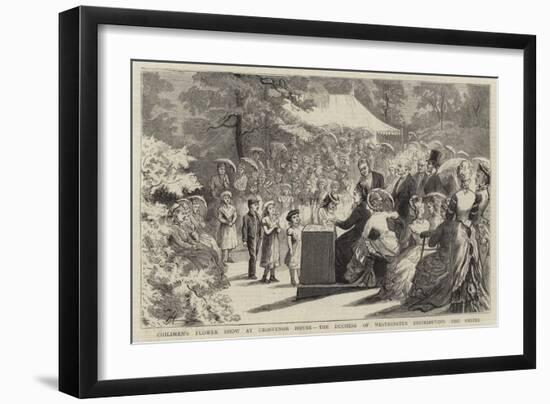 Children's Flower Show at Grosvenor House, the Duchess of Westminster Distributing the Prizes-Edward Killingworth Johnson-Framed Giclee Print