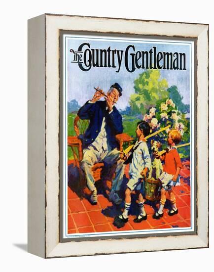 "Children's Fourth of July Parade," Country Gentleman Cover, July 1, 1927-William Meade Prince-Framed Premier Image Canvas