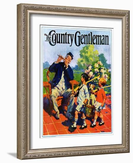 "Children's Fourth of July Parade," Country Gentleman Cover, July 1, 1927-William Meade Prince-Framed Giclee Print