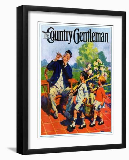 "Children's Fourth of July Parade," Country Gentleman Cover, July 1, 1927-William Meade Prince-Framed Giclee Print