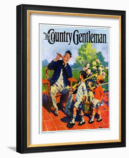 "Children's Fourth of July Parade," Country Gentleman Cover, July 1, 1927-William Meade Prince-Framed Giclee Print