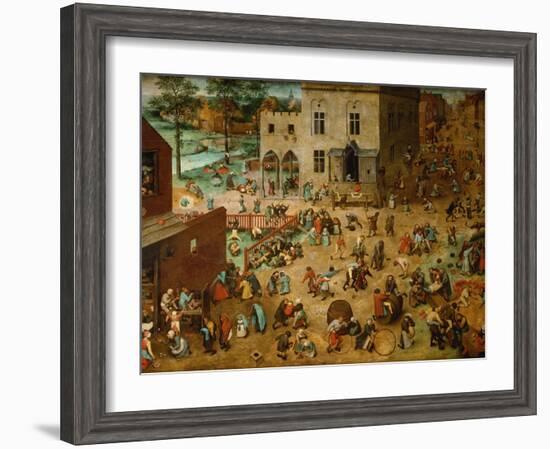 Children?S Games, 1560-Pieter Bruegel the Elder-Framed Giclee Print