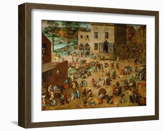 Children?S Games, 1560-Pieter Bruegel the Elder-Framed Giclee Print