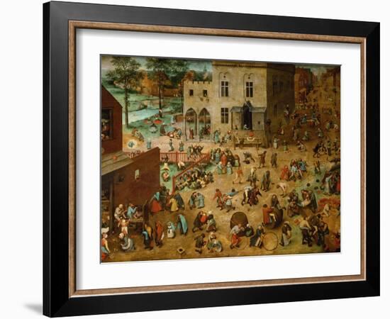 Children?S Games, 1560-Pieter Bruegel the Elder-Framed Giclee Print