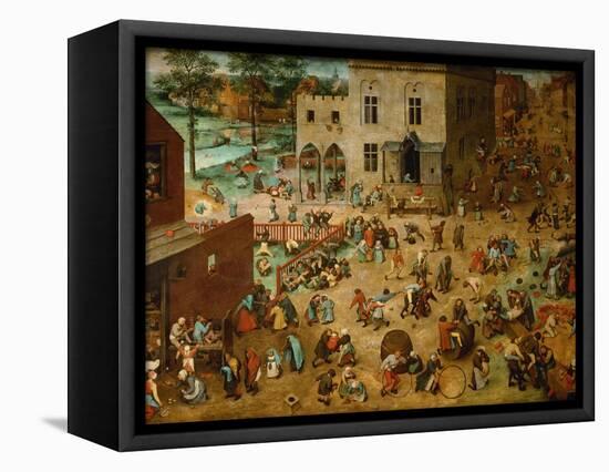 Children?S Games, 1560-Pieter Bruegel the Elder-Framed Premier Image Canvas