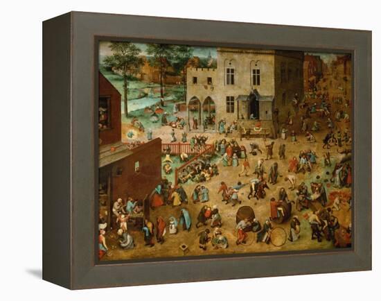 Children?S Games, 1560-Pieter Bruegel the Elder-Framed Premier Image Canvas