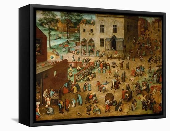 Children?S Games, 1560-Pieter Bruegel the Elder-Framed Premier Image Canvas