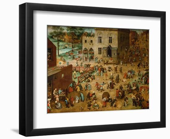 Children?S Games, 1560-Pieter Bruegel the Elder-Framed Giclee Print