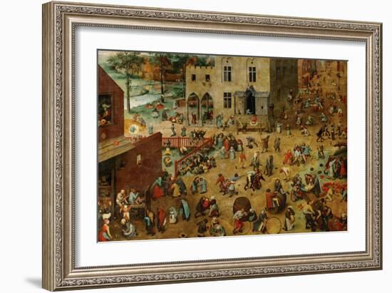 Children's Games, 1560-Pieter Bruegel the Elder-Framed Giclee Print