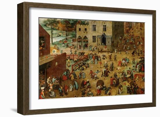 Children's Games, 1560-Pieter Bruegel the Elder-Framed Giclee Print