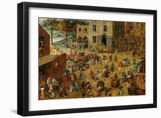 Children's Games, 1560-Pieter Bruegel the Elder-Framed Giclee Print