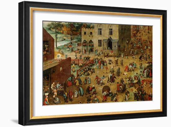 Children's Games, 1560-Pieter Bruegel the Elder-Framed Giclee Print