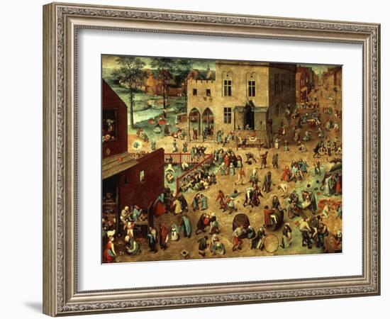 Children's Games, 1560-Pieter Bruegel the Elder-Framed Giclee Print