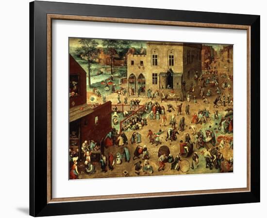 Children's Games, 1560-Pieter Bruegel the Elder-Framed Giclee Print